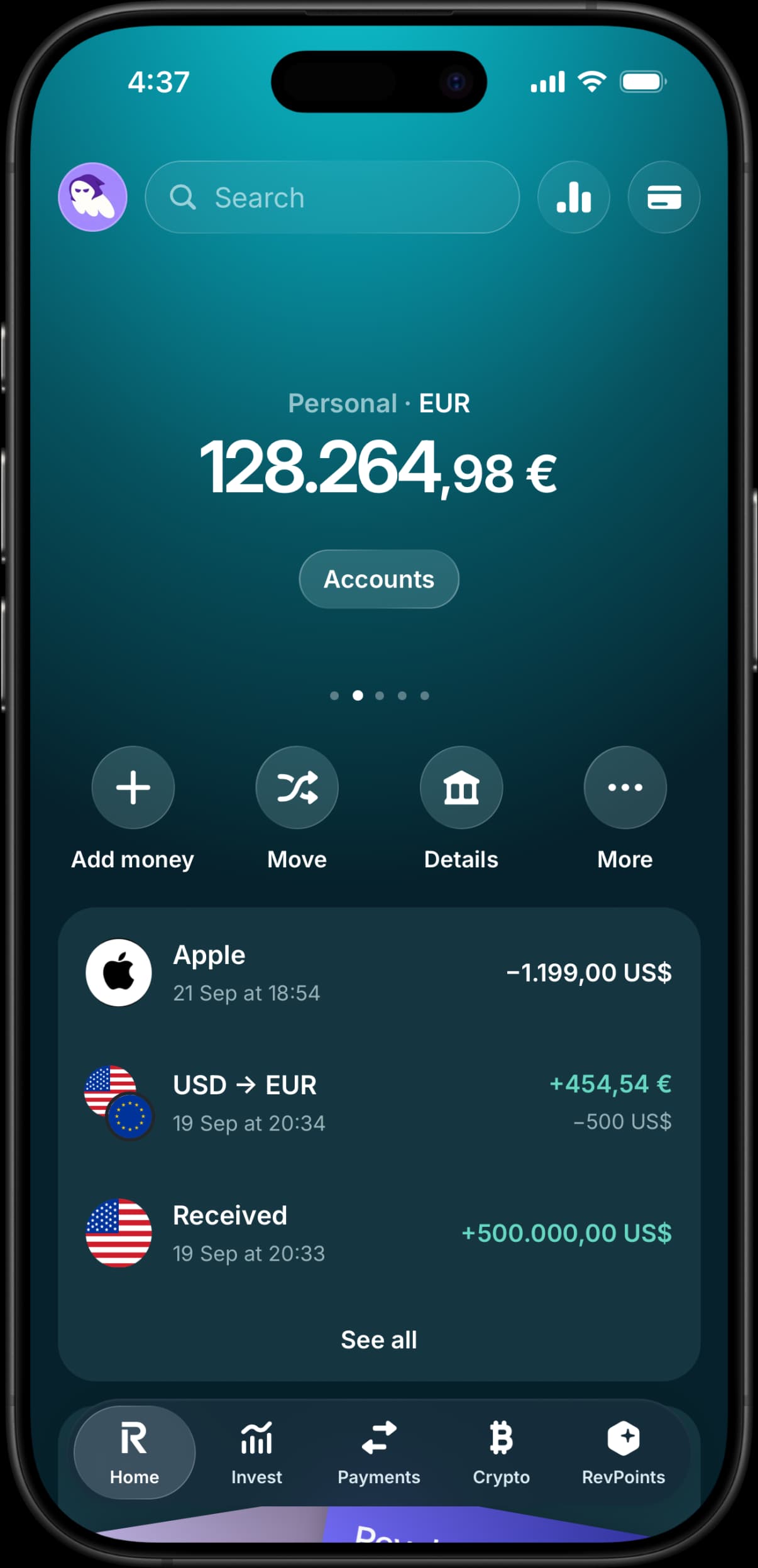 Revolut Simulator